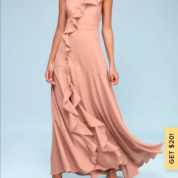 Lulus Mauve Maxi Dress - Picture 3 of 4
